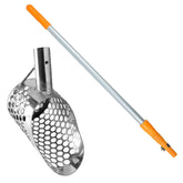 Stingray stainless steel sand scoop detail showing steel thickness and build quality