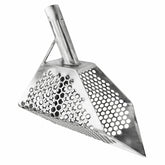 Dune Anaconda sand scoop with hexagon holes and reinforced blade on white background