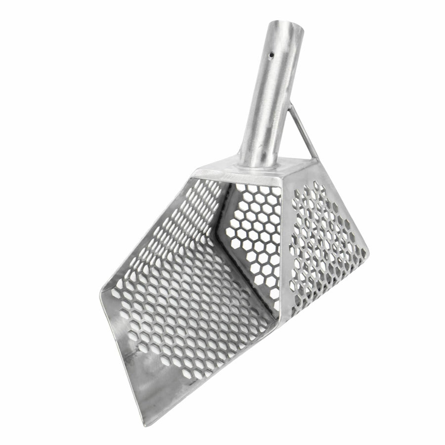 Dune Anaconda sand scoop handle mounting system and tube fixation