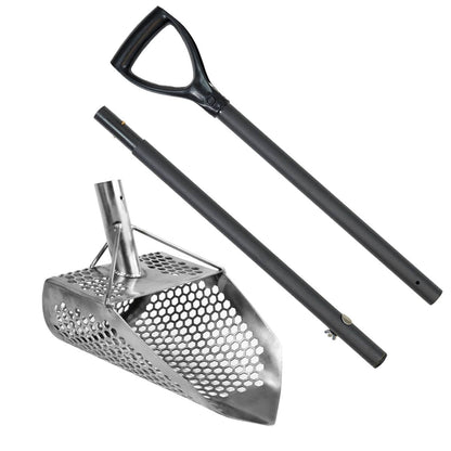 Dune Scoops Orca 11.5 x 8 Stainless Steel Sand Scoop with 10 mm Holes & Pointed Tip