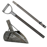 Loch Ness Mini scoop with two-piece titanium pole handle and D-grip