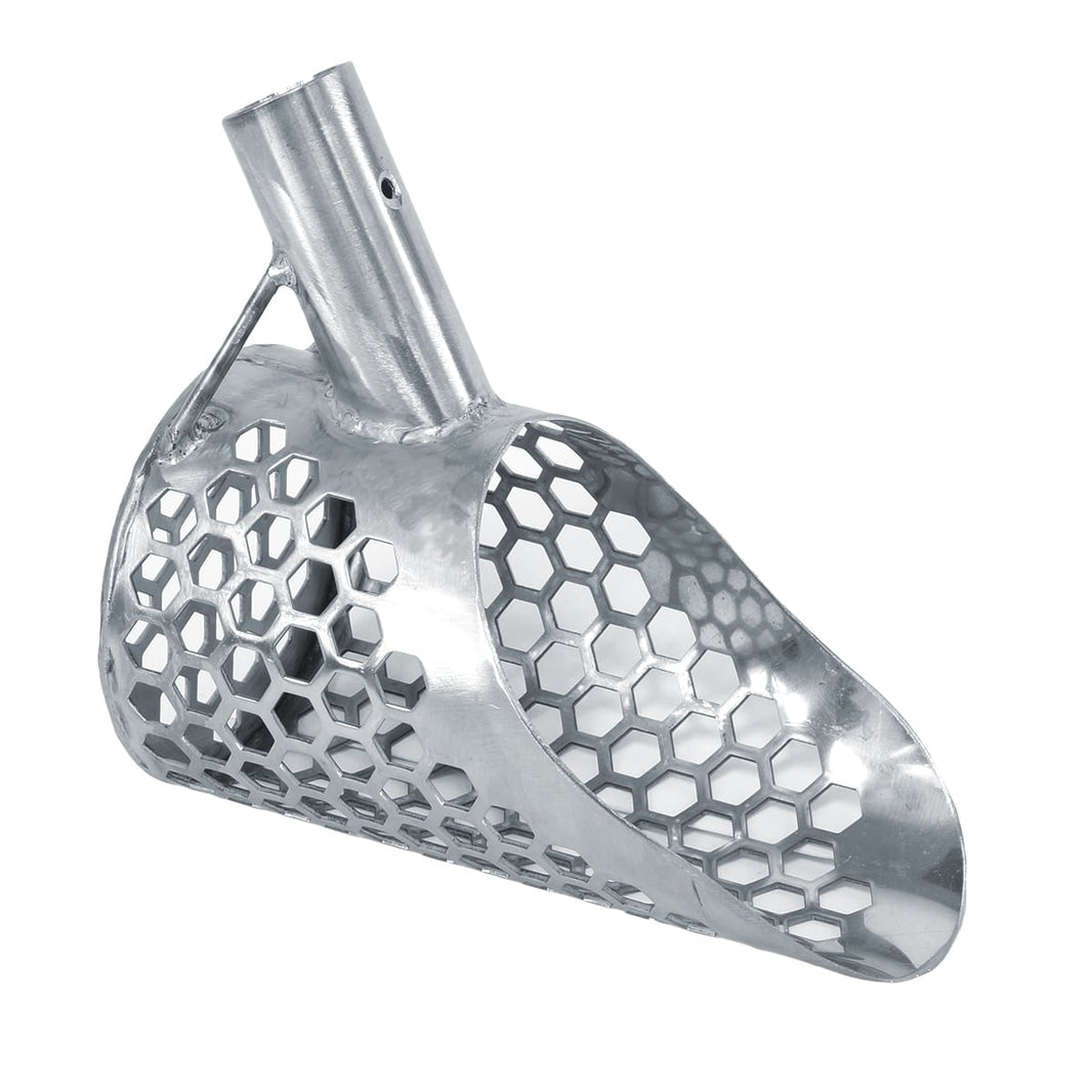 Dune Scoops Stingray 6x3.5 inch stainless steel sand scoop with hexagon holes