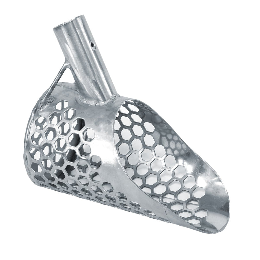 Dune Scoops Stingray 6x3.5 inch stainless steel sand scoop with hexagon holes
