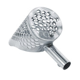 Dune Scoops Stingray sand scoop demonstrating front grip mounting option