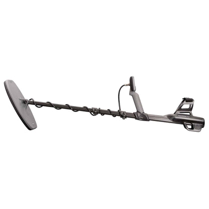 Side view of the Garrett Axiom metal detector. 