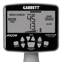 Garrett Axiom Metal Detector with 13"x11" DD Coil, 11"x7" Mono Coil and MS-3 Headphones