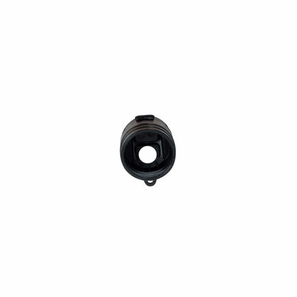 Close-up view of Minelab Equinox battery bung showing seal design