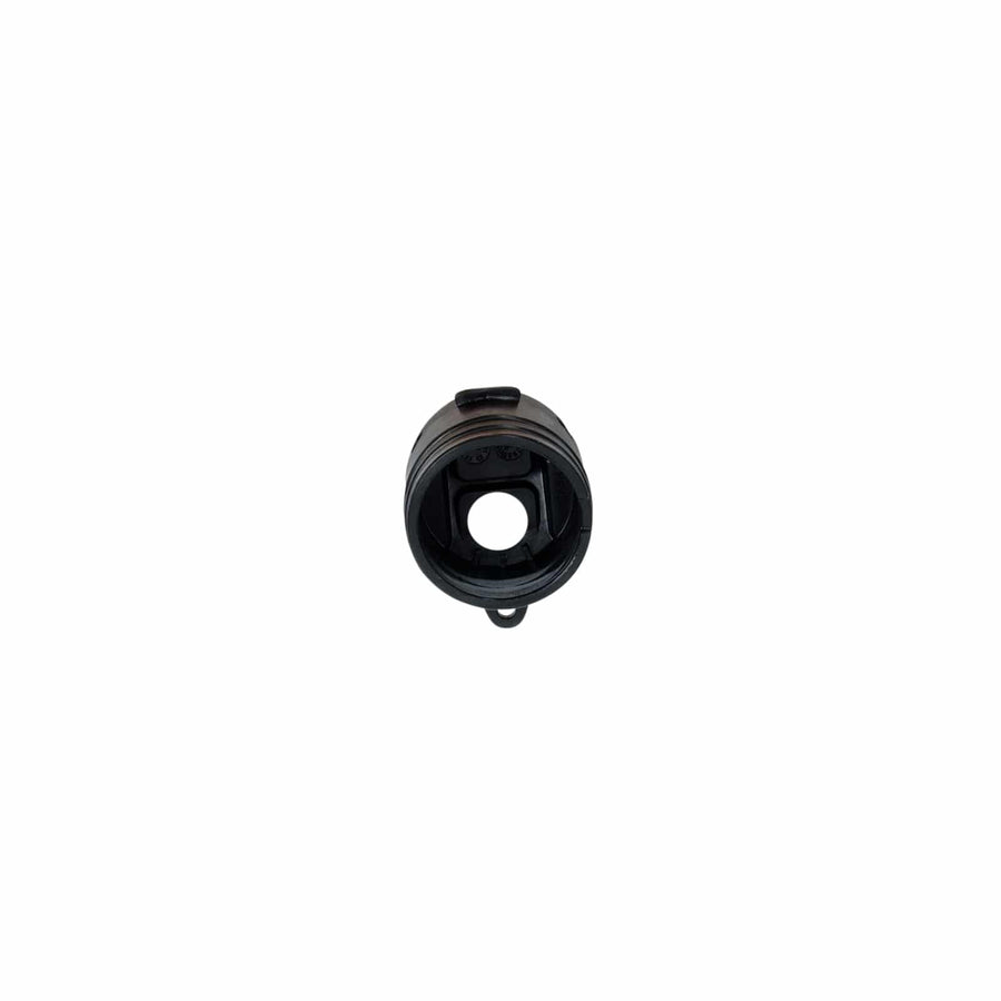 Close-up view of Minelab Equinox battery bung showing seal design