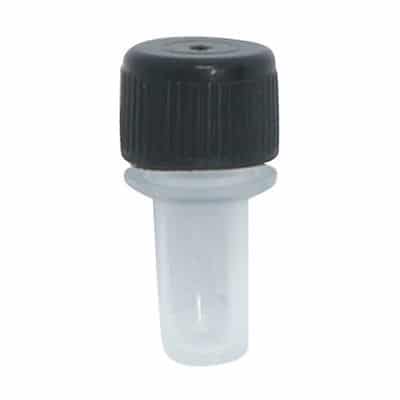 TerraX 1/4 oz clear plastic storage vial with screw-on lid for gold prospecting samples