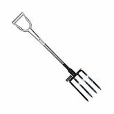 King of Spades digging fork showing D-handle grip and overall construction