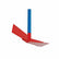 Close-up view of Lesche King of Spades heat-treated steel mattock head and blade