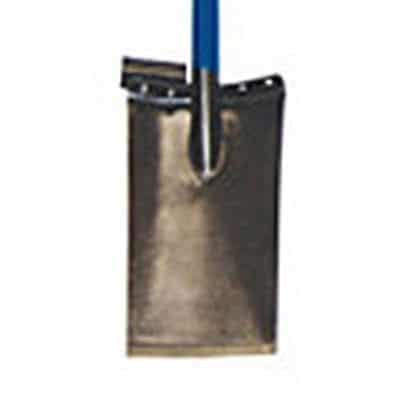 King of Spades Shovel with 13-inch Edge, Rubber Foot Pad, and Long Handle