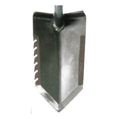Lesche Mini Sampson 18" T-Handle Shovel with Serrated Edge and Leather Holster