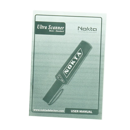 Nokta Ultra Scanner Pro user manual and warranty certificate documentation