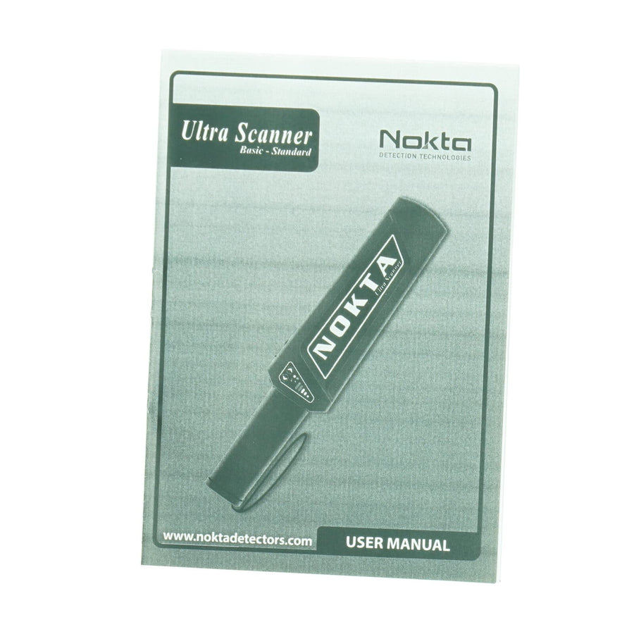 Nokta Ultra Scanner Pro user manual and warranty certificate documentation
