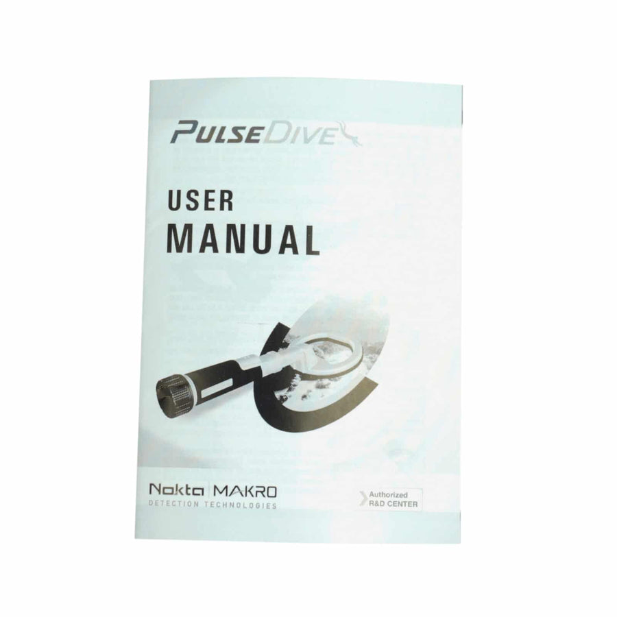 The manual for the Nokta PulseDive metal detector