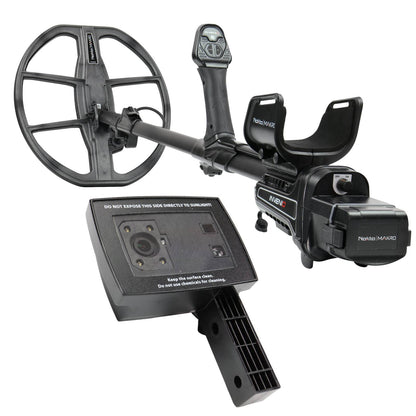 Nokta Invenio system showing control box and shaft configuration