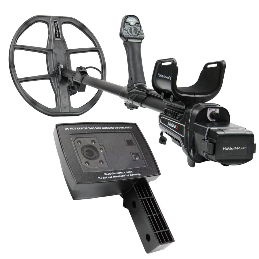 Nokta Invenio system showing control box and shaft configuration