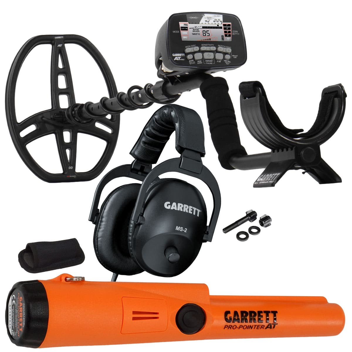 Garrett AT PRO metal detector bundle with Pro-Pointer AT pinpointer.