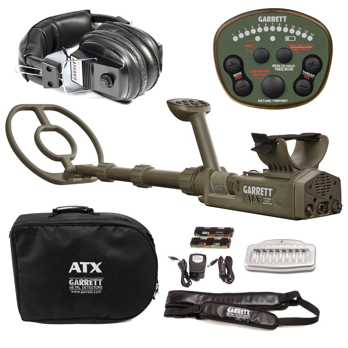 Garrett ATX Extreme PI Metal Detector w/ 10 x 12 DD Open Search Coil - Military Discount