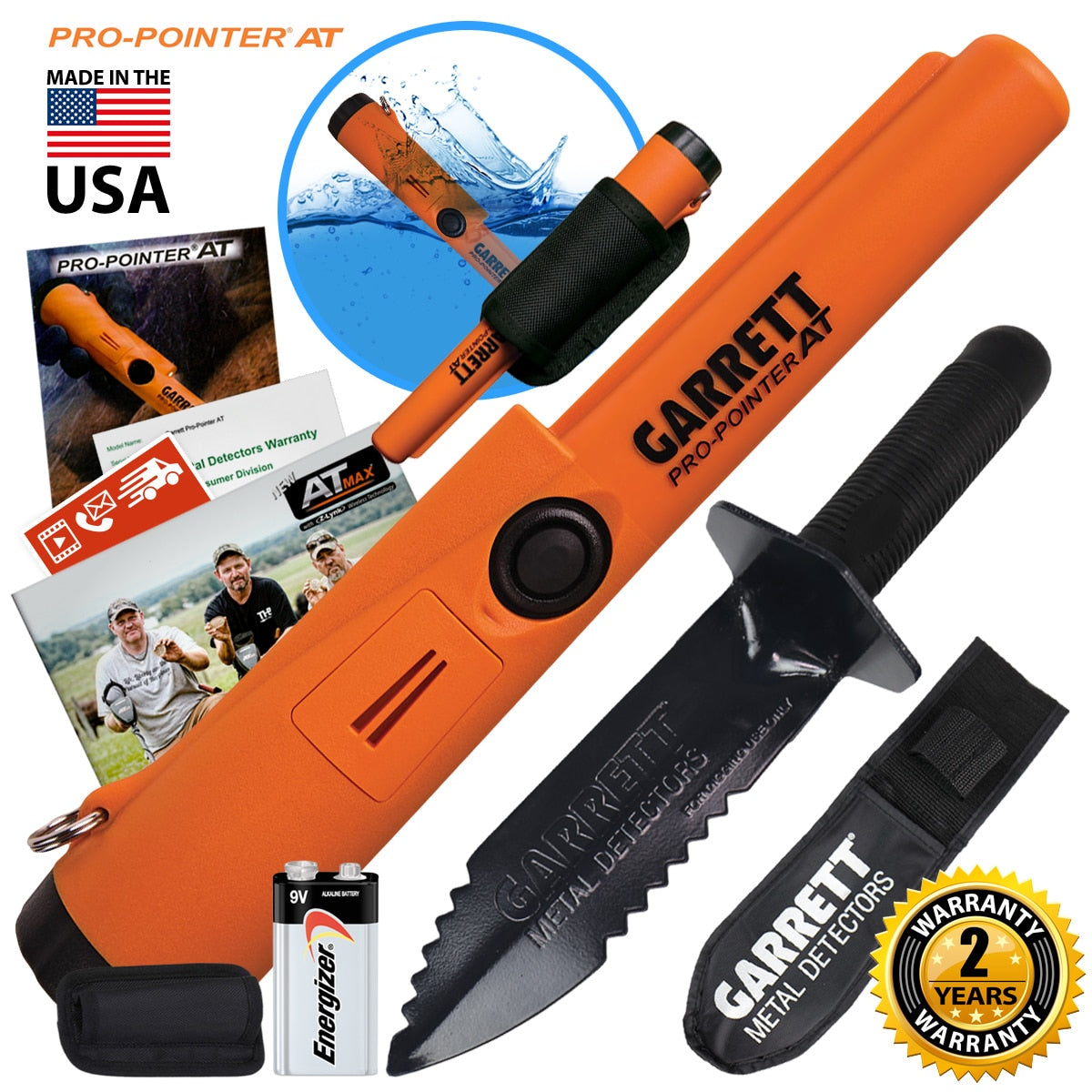 Garrett Pro-Pointer AT Pinpointer Detector Waterproof ProPointer & Edge Digger