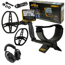 Garrett ACE APEX Metal Detector with 8.5 x 11 Multi-Flex Raider Coil and Z-Lynk Wireless Headphones - Military Discount