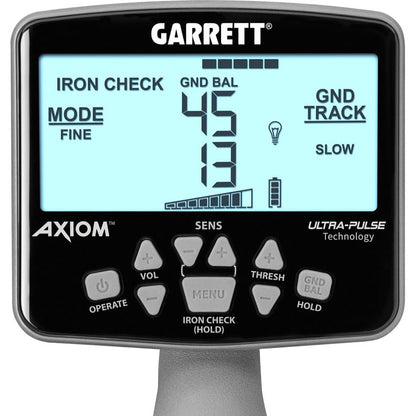 Garrett Axiom Metal Detector, Dual Coils + MS-2 Headphones