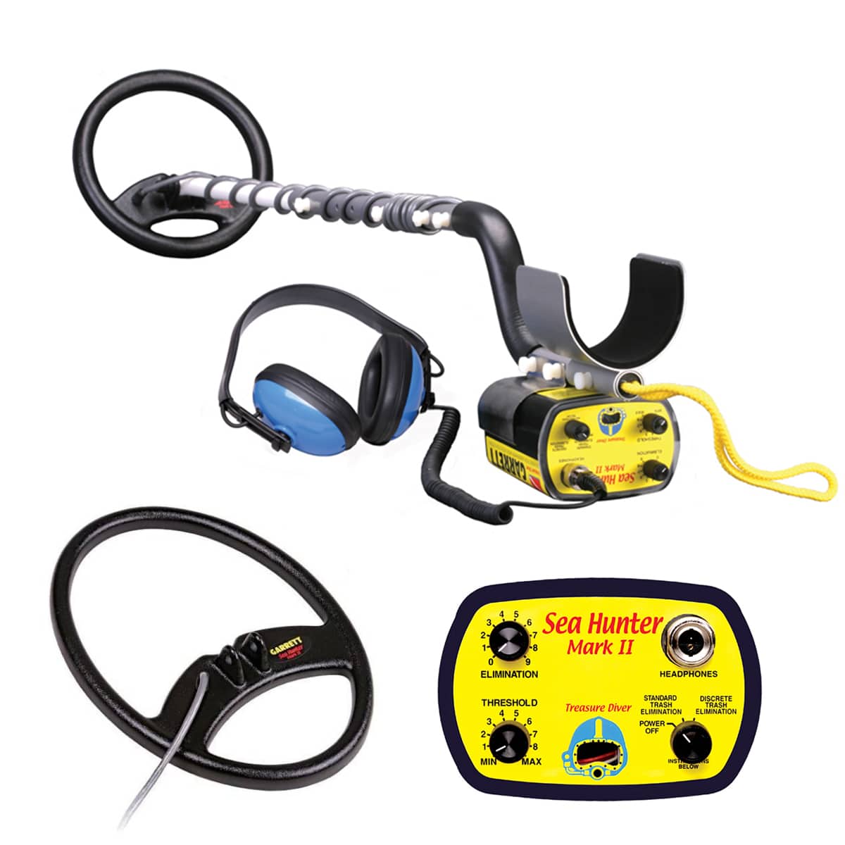 Garrett Sea Hunter Mark II Underwater Metal Detector w/ 2 Search Coils