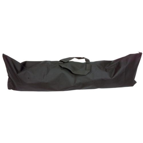 Large Black Vinyl Metal Detector Bag with Full Zipper and Carry Handles