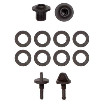 Close-up view of GPZ 7000 lower shaft bolt bushings and washers