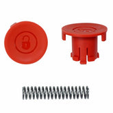 Minelab Go-Find locking kit parts showing button and spring detail