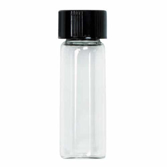 Small Glass 3/4 oz. Storage Vial with Lid for Gold Prospecting