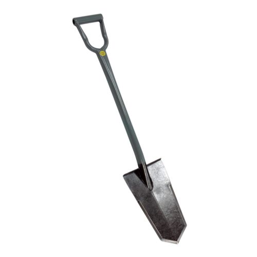 Lesche Super Sampson grey D-handle shovel with heat-treated blade for relic and coin hunting