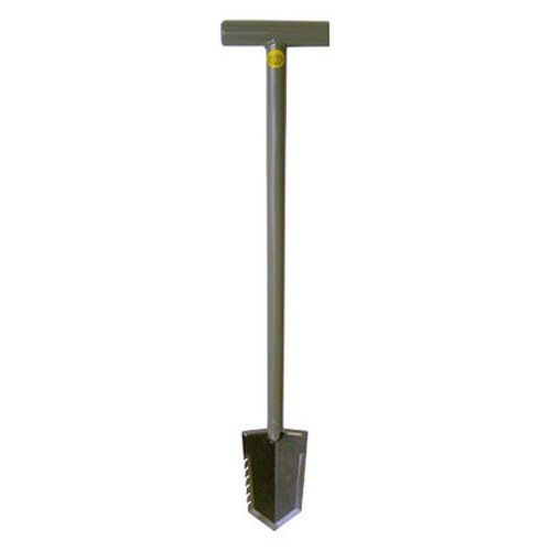 Lesche Combo with Serrated T-Handle Shovel, Right Serrated Digging Tool, and Holster