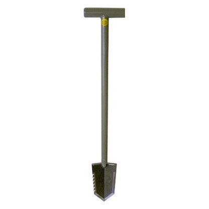 Lesche Combo with Serrated T-Handle Shovel, Right Serrated Digging Tool, and Holster