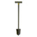 Lesche Combo with Serrated T-Handle Shovel, Right Serrated Digging Tool, and Holster