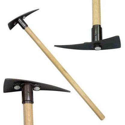 Apex Pick Badger 36-inch prospecting pick with hickory handle and three super magnets embedded in the head