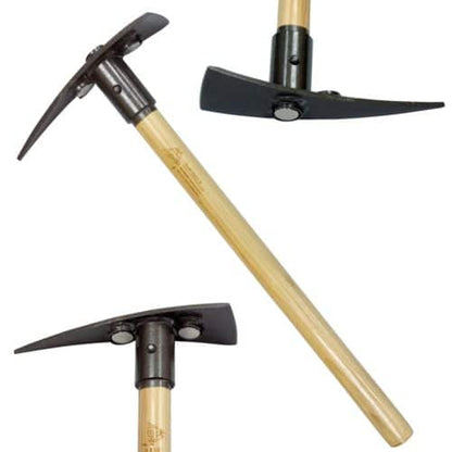 Apex Pick Badger 24-inch prospecting pick with hickory handle and three super magnets in the head