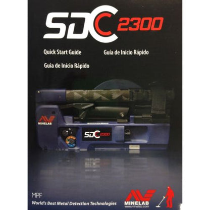 The front cover of the The Minelab SDC 2300 Quick Start Guide.