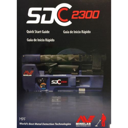 The front cover of the The Minelab SDC 2300 Quick Start Guide.