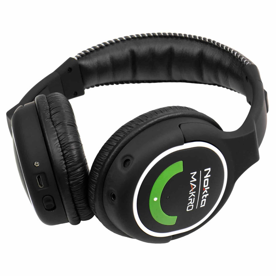 Nokta wireless headphones green edition side profile showing comfortable ear cup padding