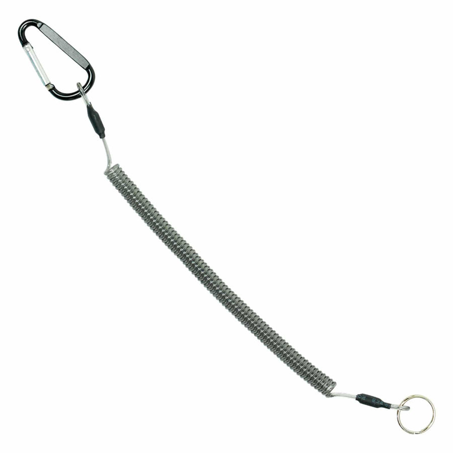 Nokta security lanyard for PulseDive scuba metal detector showing black adjustable strap