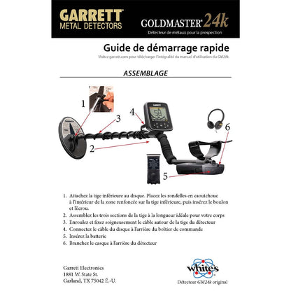 Garrett Goldmaster 24k Quick Start Guide Digital