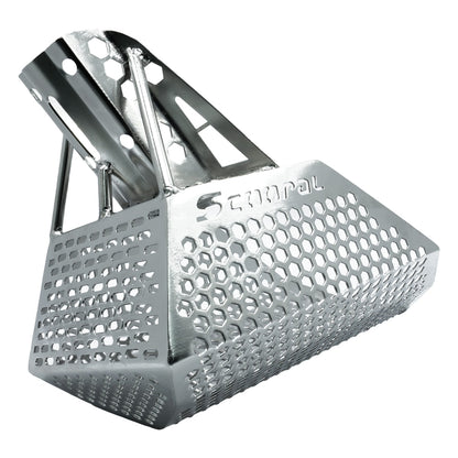 Quest Scoopal sand scoop rear view showing handle mounting tube