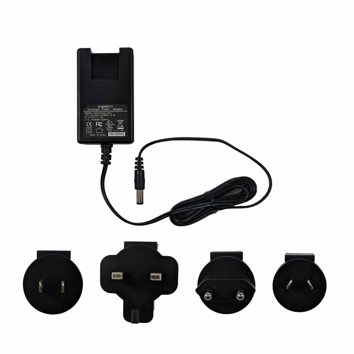 Garrett ATX wall charger AC adapter for original silver battery cradle