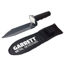 Garrett Razor Relic Shovel, Garrett Edge Digger, and Camo Digger's Pouch for Metal Detecting