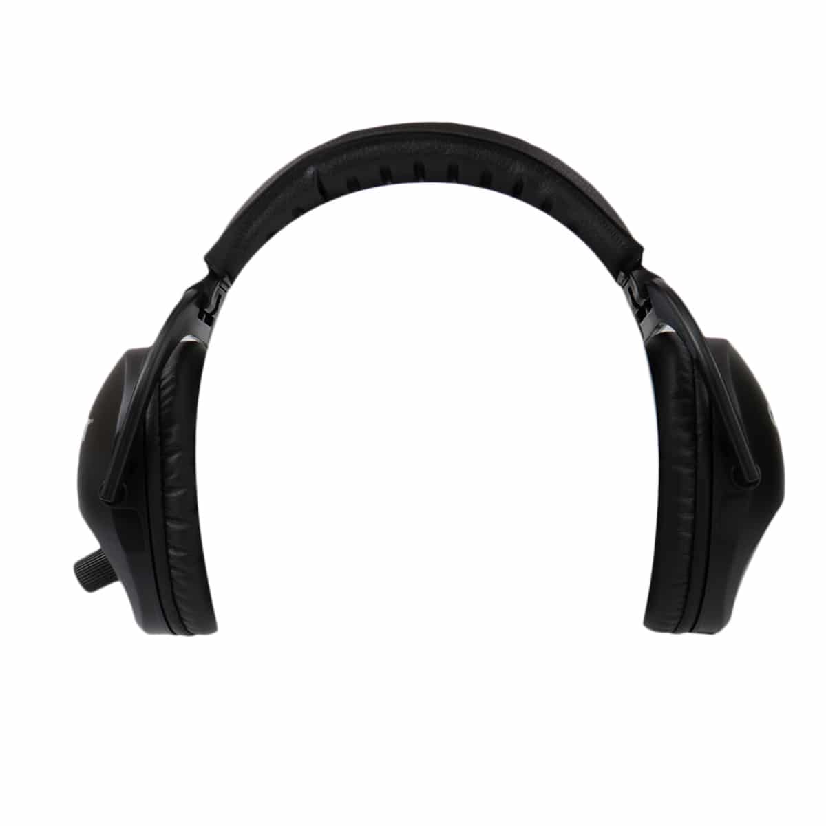 Garrett MS-3 headphones front view showing earcup cushions
