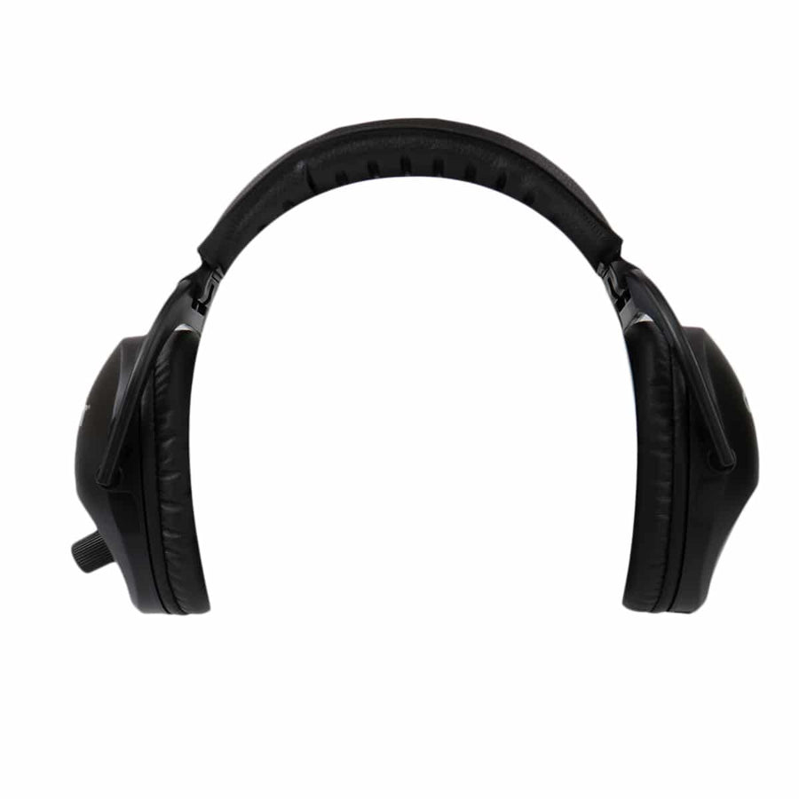 Garrett MS-3 headphones front view showing earcup cushions
