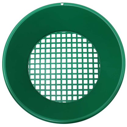 Garrett 14-inch Sifter & Classifier with green plastic frame and 1/2-inch mesh screen for 5-gallon bucket gold prospecting