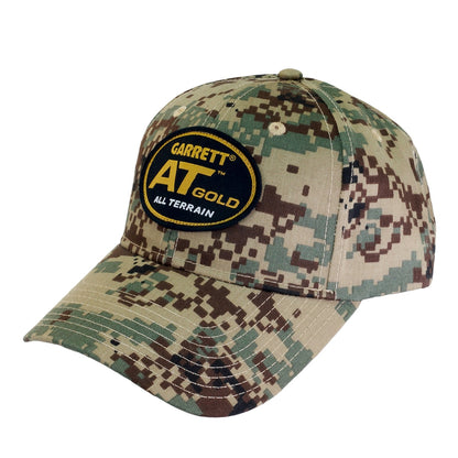 Garrett AT Gold Camo Baseball Cap with Adjustable Velcro Strap